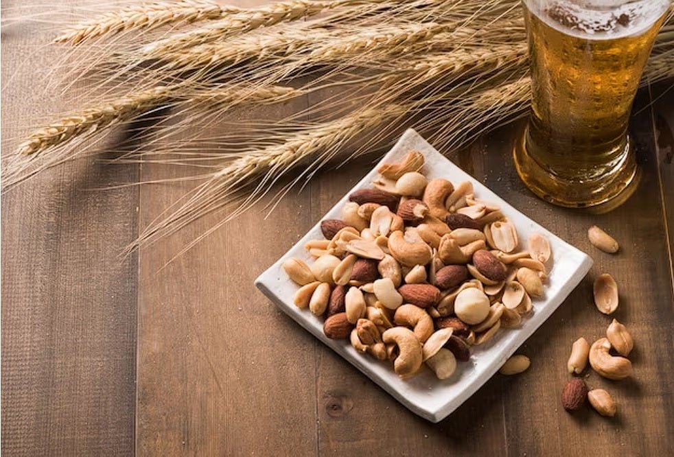 Types of nuts consumed with beer!